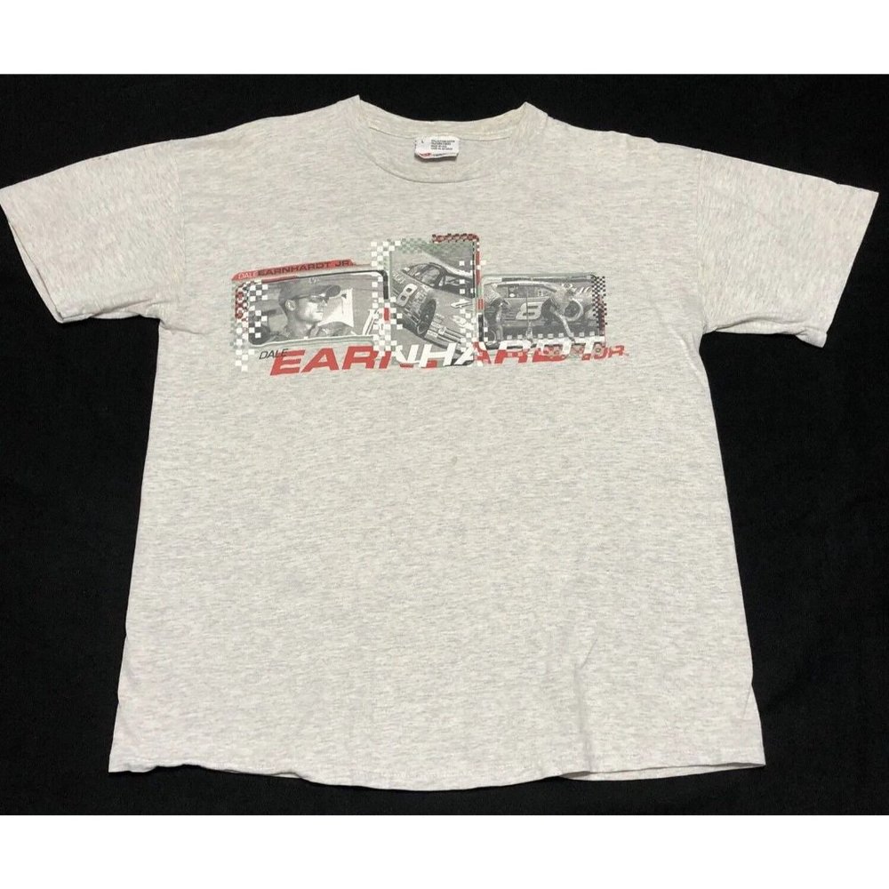 Vintage 2001 Dale Earnhardt NASCAR Winston Cup T-Shirt Adult L Gray Racing Car